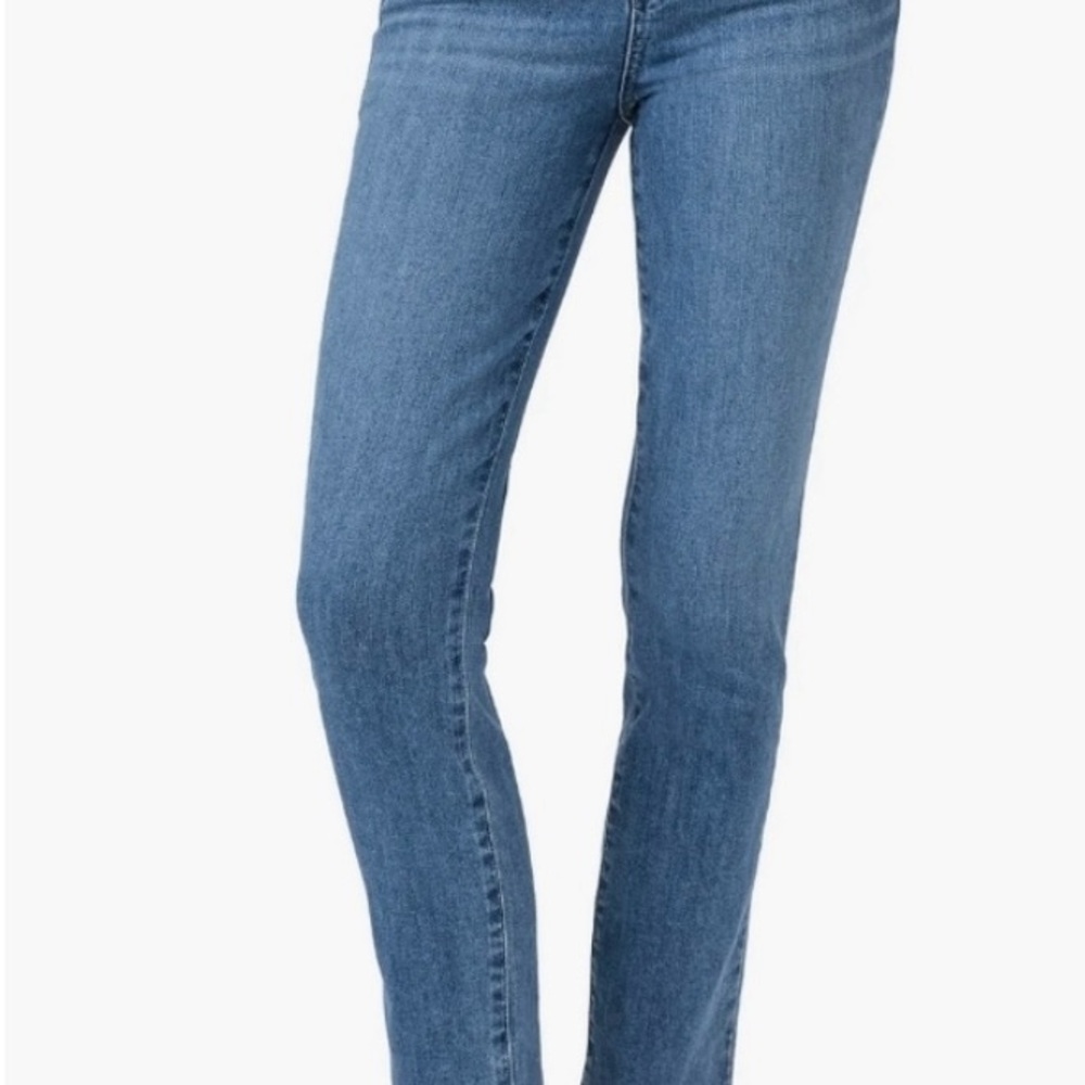 PAIGE Women's Averill Hoxton Slim Blue Jeans